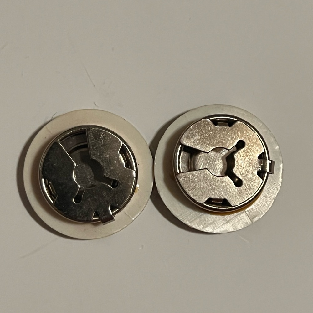 Button cover houndstooth print circle - Picture 2 of 2